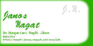 janos magat business card