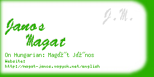 janos magat business card